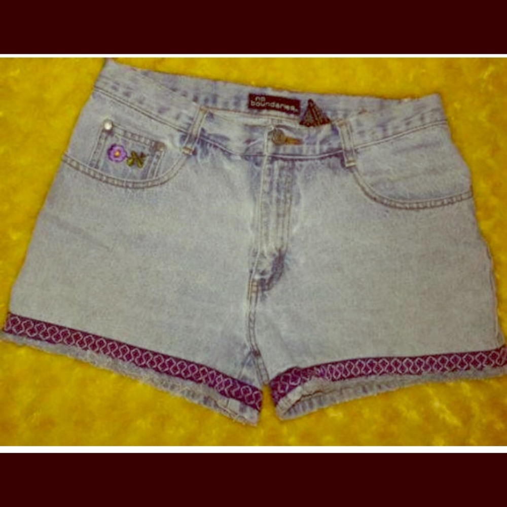 Vintage Denim Jean Shorts High Waist Size 9 Jrs